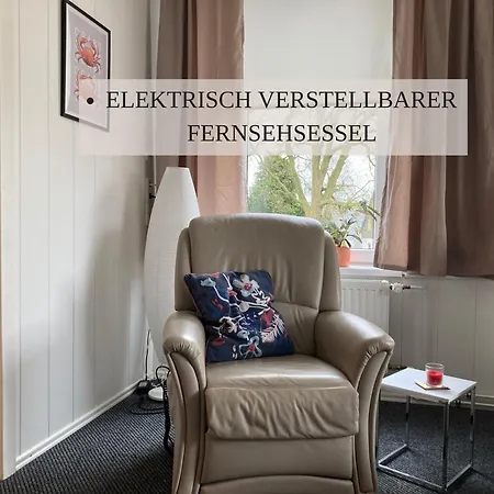 Haus Krabbe Mit Doppelbetten, Fuer 1-2 Personen, Hunde Kostenfrei Willkommen, Kostenfreier Parkplatz, Zwischen Bremerhaven Und Cuxhaven Gelegen Lägenhet